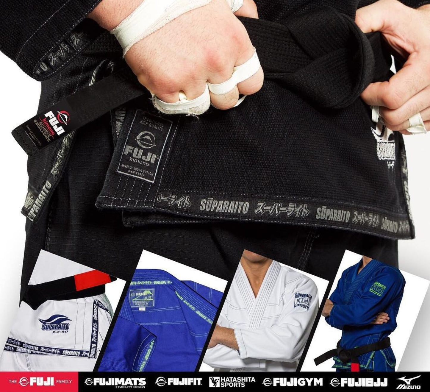 FUJI SUPARAITO BJJ GI  BLACK